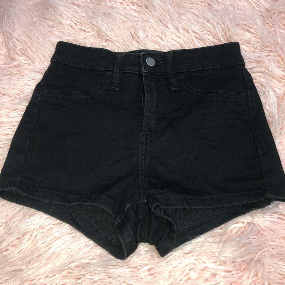Wild Fable Black Jean High Waisted Shorts size 0